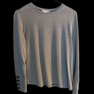 Black and white striped sweater